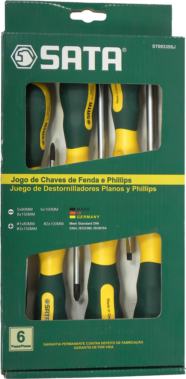 JUEGO DE DESTORNILLADOR PLANO/PHILLIPS - 6 Pzas